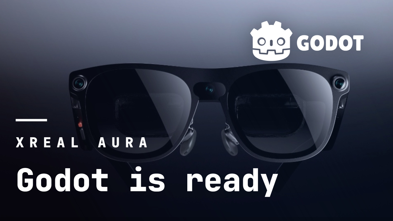 Image published with the source announcement: Godot joins XREAL AURA lineup with native spatial development support